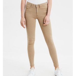 American eagle high rise jegging tan size 6 short